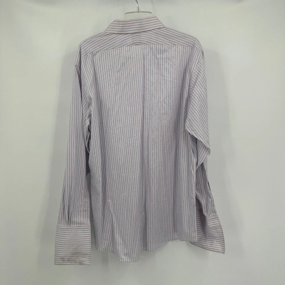 Brooks Brothers Regent Men Striped Dress Shirt Size 16.5 35 French Cuff Business
